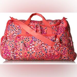 Vera Bradley Lighten Up Ultimate Gym Bag Coral Meadow
